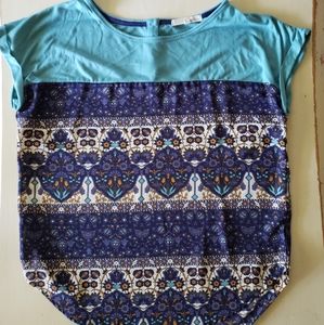 Rewind silk and cotton top